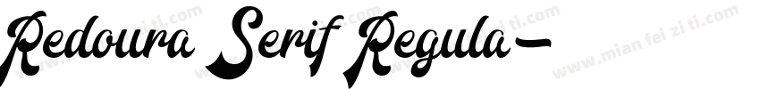Redoura Serif Regula字体转换